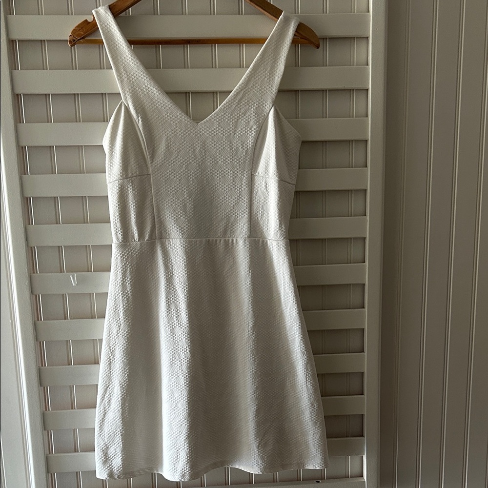 Hollister White Textured Dress